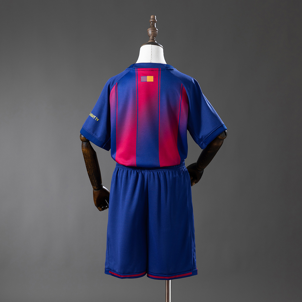 Barcelona 25/26 collaboration x DPLAY Kids Kit Jersey SIZE 16-28 - Image 2