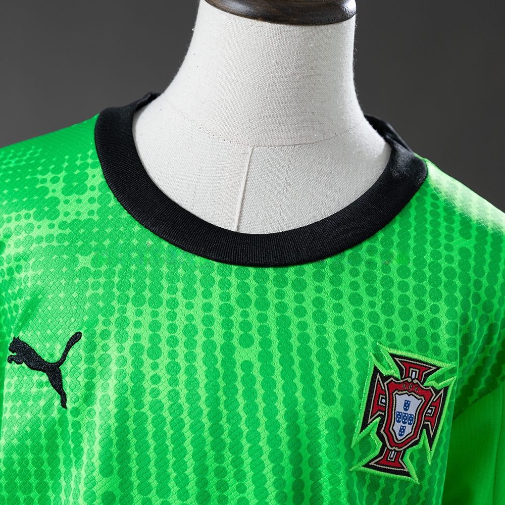 Portugal 2026 Fluorescent Green Kids Kit Jersey SIZE 16-28 - Image 8