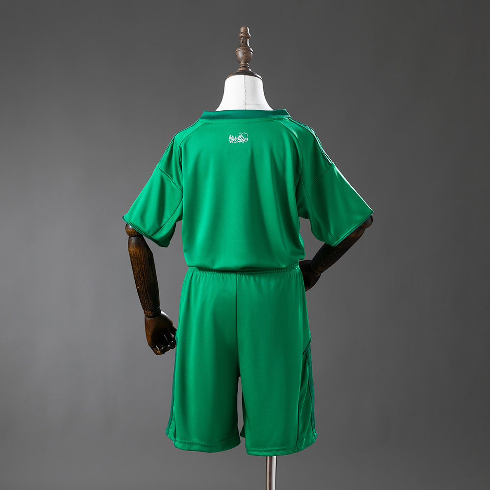 Al-Ahli Saudi 25/26 Green Kids Kit Jersey Size 16-28 - Image 2