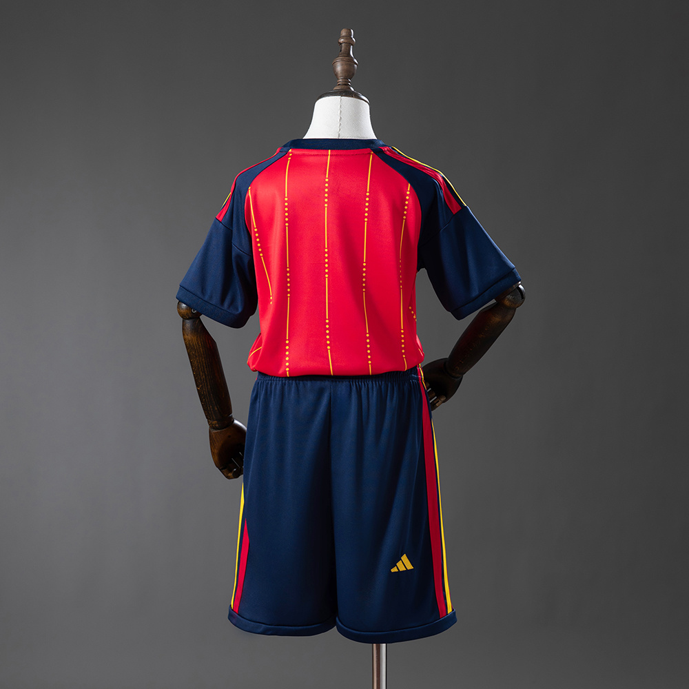Spain 2026 Home Kids Kit Jersey Size 16-28 - Image 4