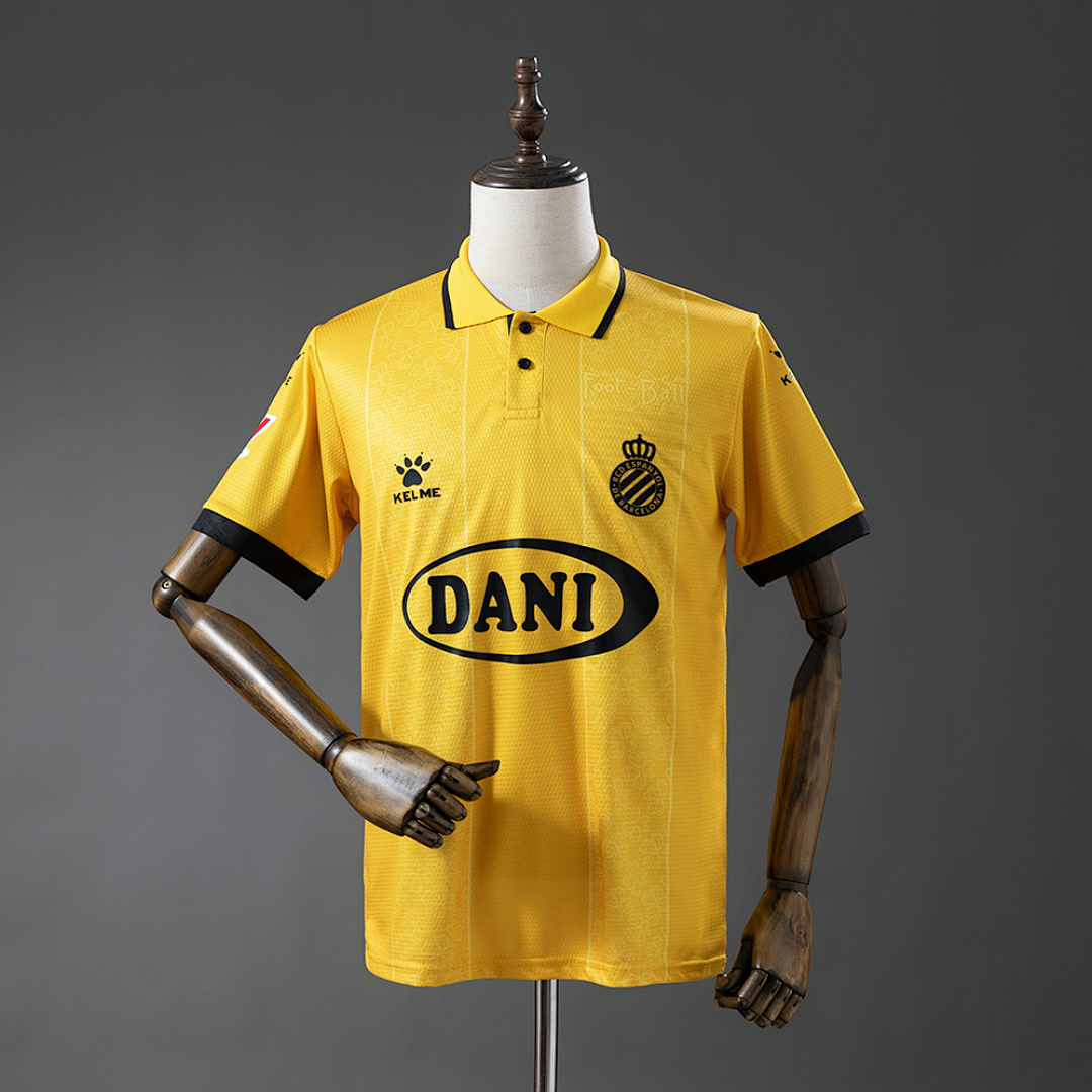 Espanyol 125th Anniversary Yellow Jersey Sizes S-4XL