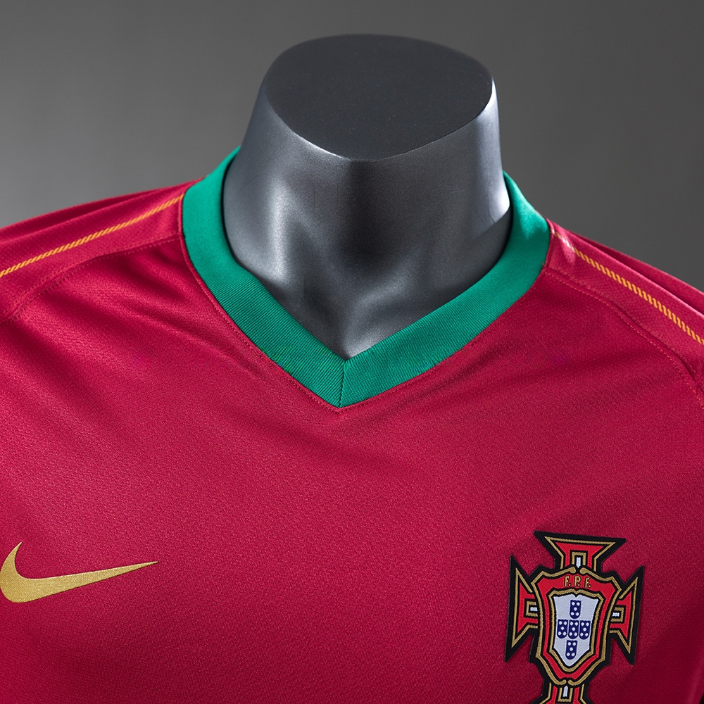 Portugal 2006 Home Retro Player version Jersey S-3XL - Image 7