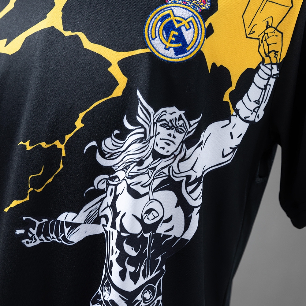 Real Madrid 25/26 Avengers - Pre-Match(Black) Jersey S-4XL - Image 4