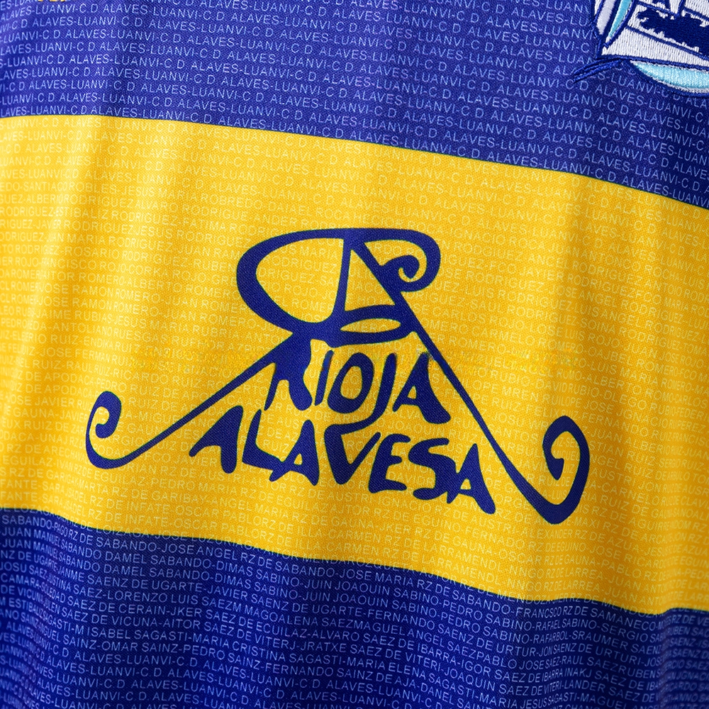 Deportivo Alavés 00/01 Home (UEFA Champions League Final Edition) Retro Jersey S-XXL - Image 6