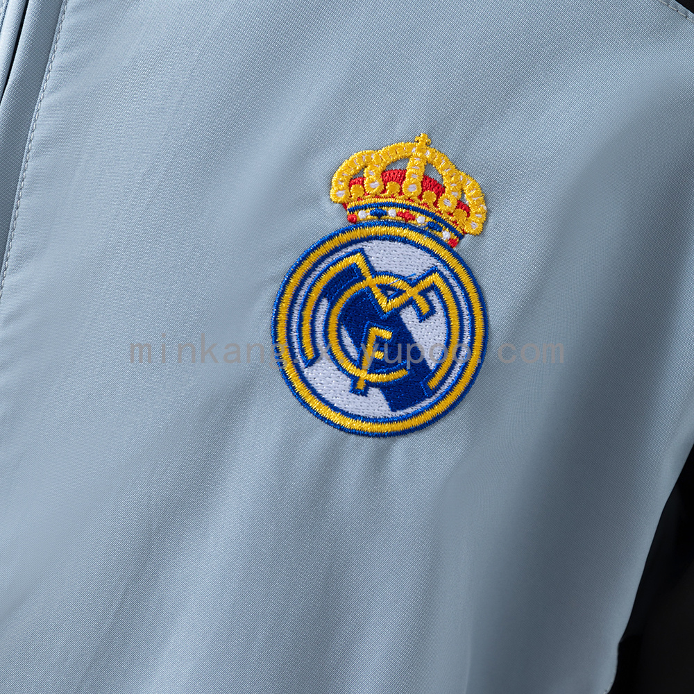 Real Madrid 04/05 Windbreaker - BlackGrey S-XXL - Image 8