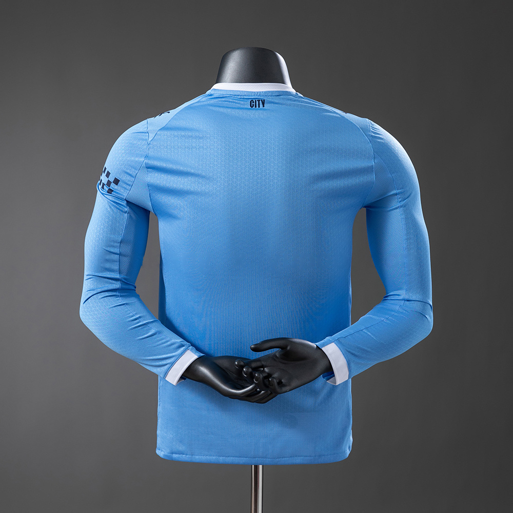 Manchester City 25/26 Home Long-Sleeve Player Version Jerseys S-3XL - Image 2