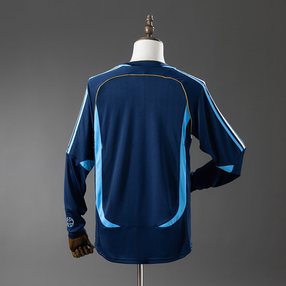 Argentina 2006 Away Long-Sleeved Retro Jersey S-XXL - Image 2