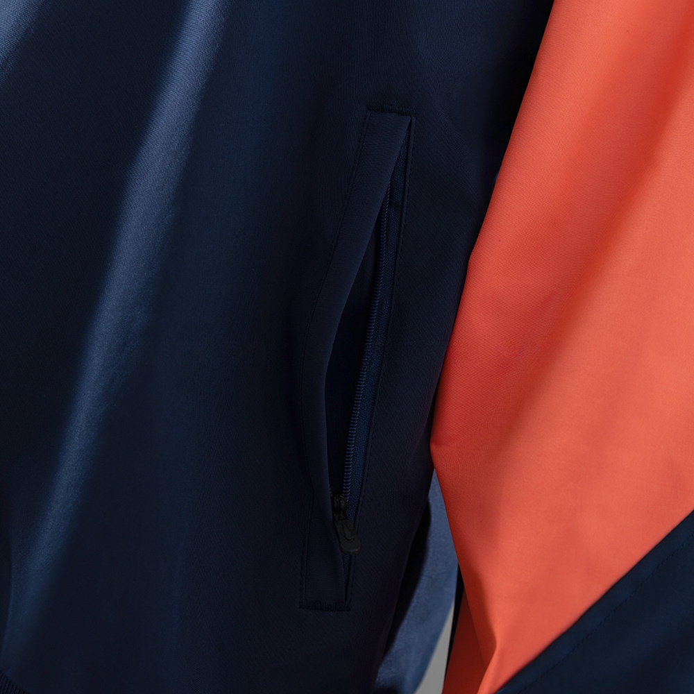 Barcelona Windbreaker - Navy Blue & Orange S-XXL - Image 3