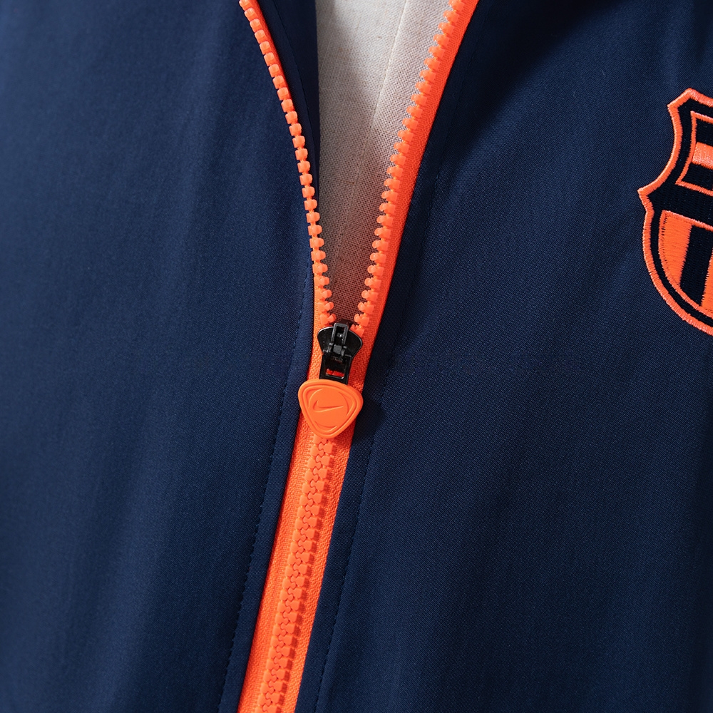 Barcelona Windbreaker - Navy Blue & Orange S-XXL - Image 5