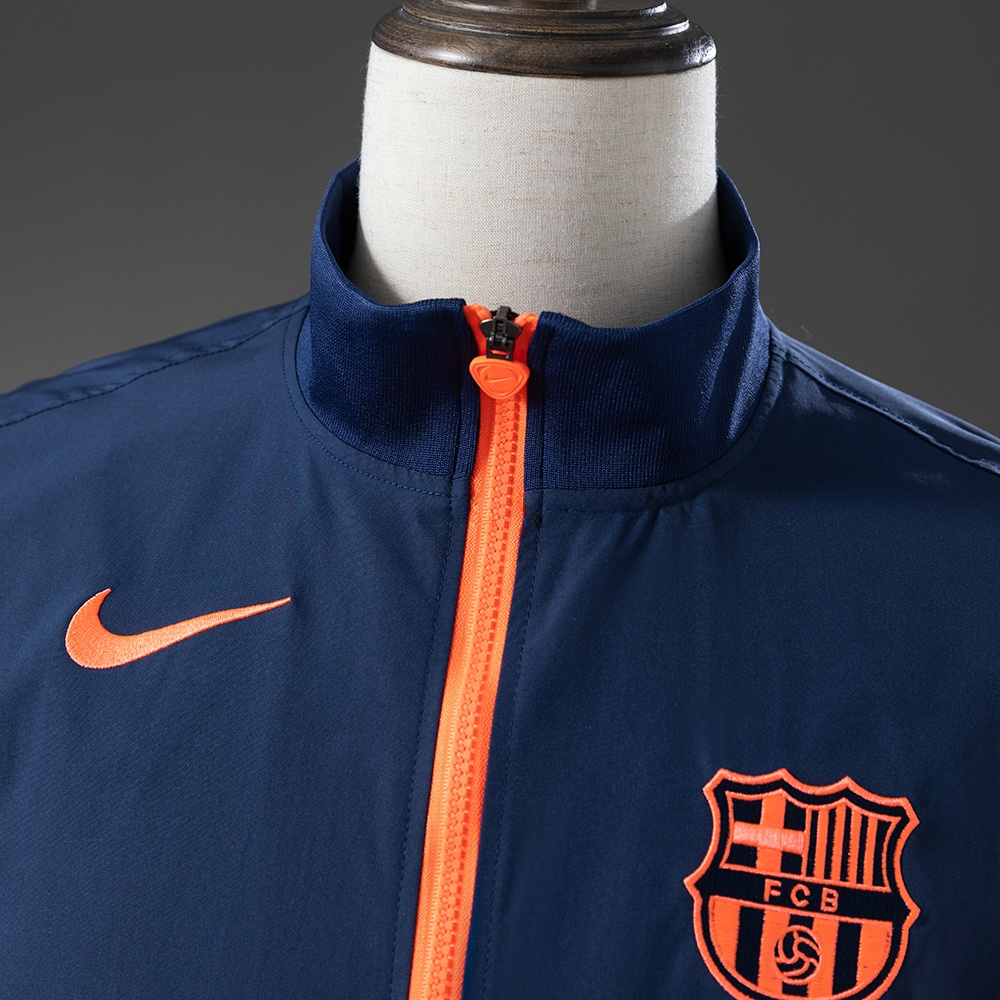 Barcelona Windbreaker - Navy Blue & Orange S-XXL - Image 8