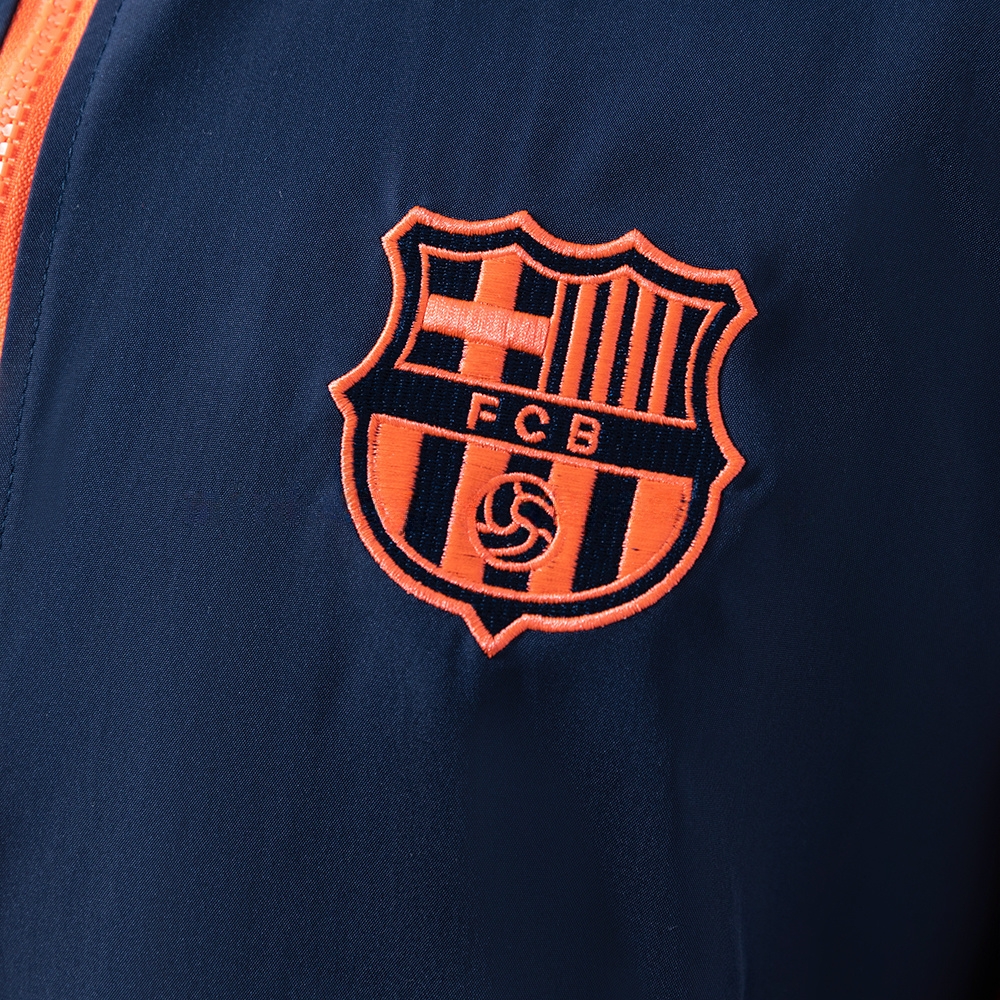 Barcelona Windbreaker - Navy Blue & Orange S-XXL - Image 7