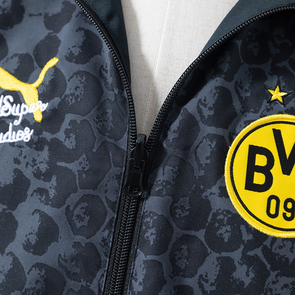 Borussia Dortmund Reversible Jacket Windbreaker- Black S-XXL - Image 9