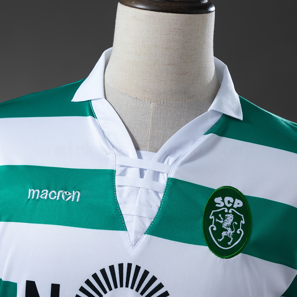 Sporting Lisbon 18/19 Home Retro Jersey S-XXL - Image 8