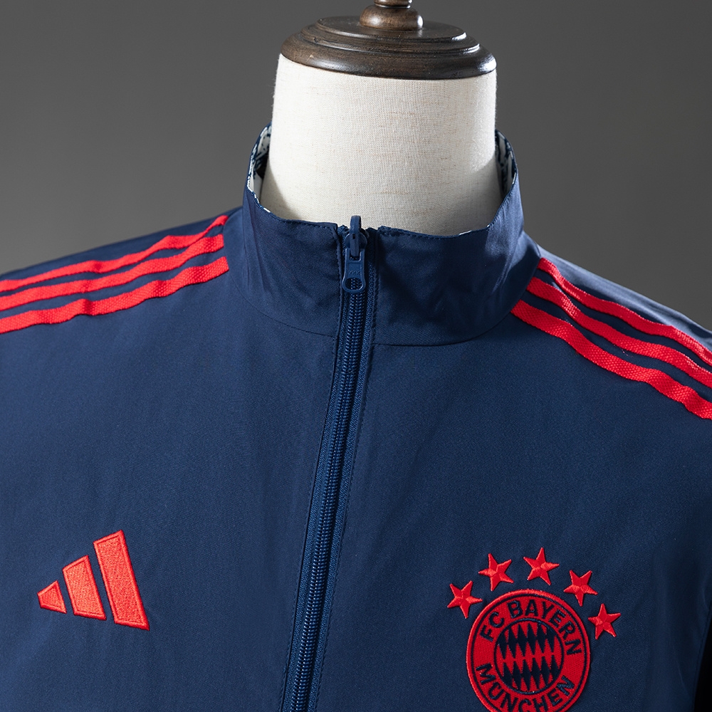 Bayern Munich 25/26 Reversible Jacket Windbreaker - Navy Blue S-3XL - Image 11