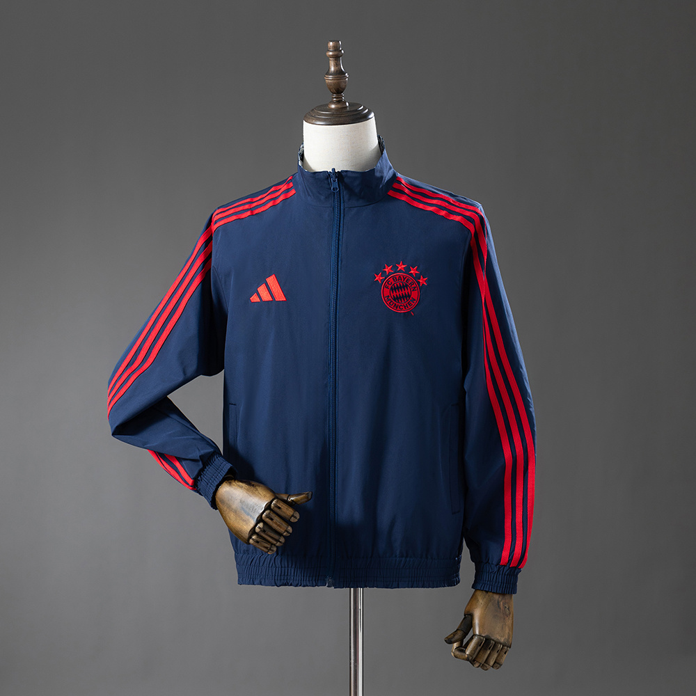 Bayern Munich 25/26 Reversible Jacket Windbreaker - Navy Blue S-3XL - Image 3