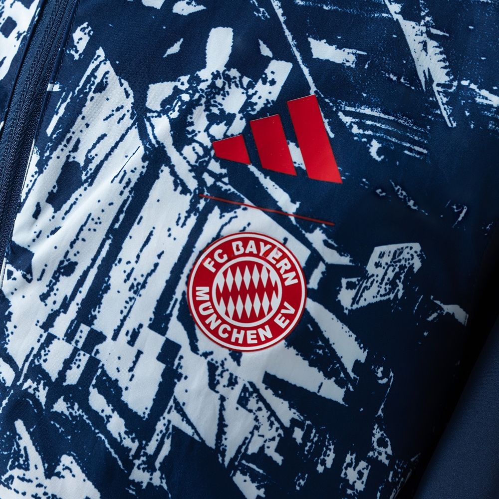 Bayern Munich 25/26 Reversible Jacket Windbreaker - Navy Blue S-3XL - Image 4