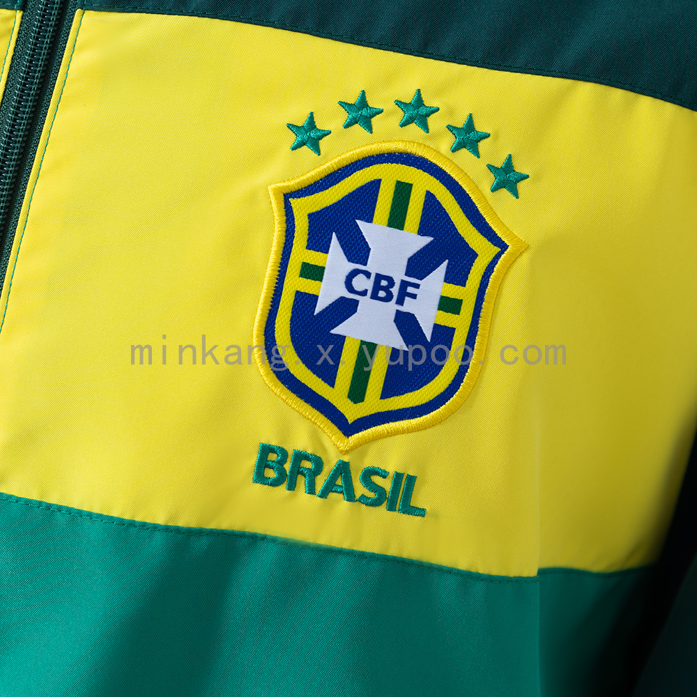 Brazil 2010 Windbreaker - Green S-XXL - Image 8