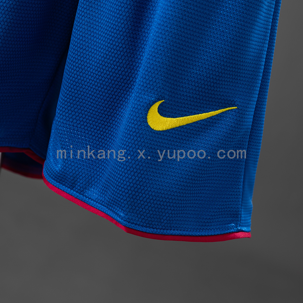 Barcelona 07/08 Home Retro Kids Kit Jersey Size 16-28 - Image 3