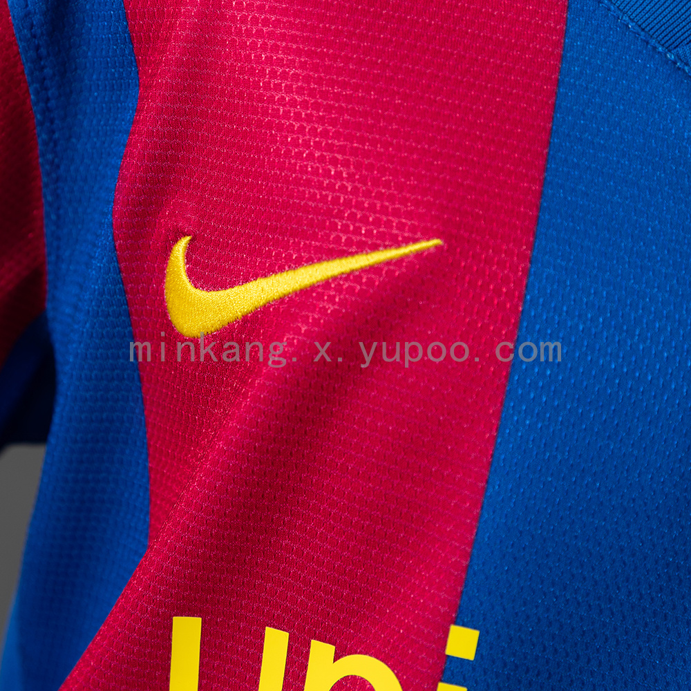 Barcelona 07/08 Home Retro Kids Kit Jersey Size 16-28 - Image 6
