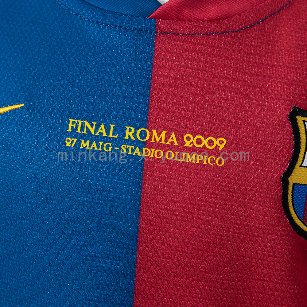 Barcelona 08/09 Home Retro Kids Kit Jersey Size 16-28 - Image 8