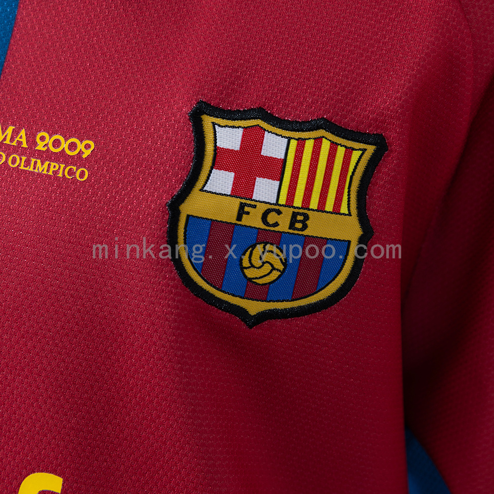 Barcelona 08/09 Home Retro Kids Kit Jersey Size 16-28 - Image 7
