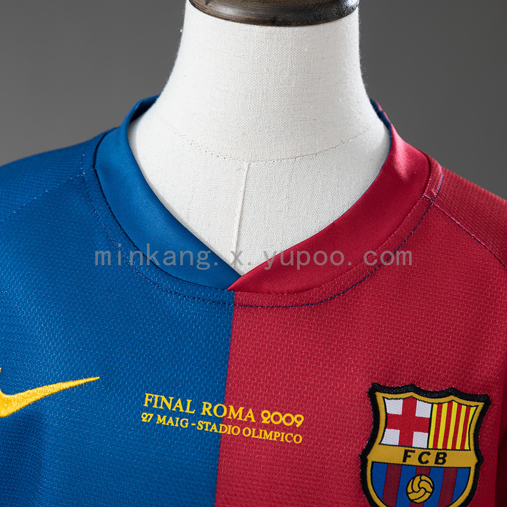 Barcelona 08/09 Home Retro Kids Kit Jersey Size 16-28 - Image 10