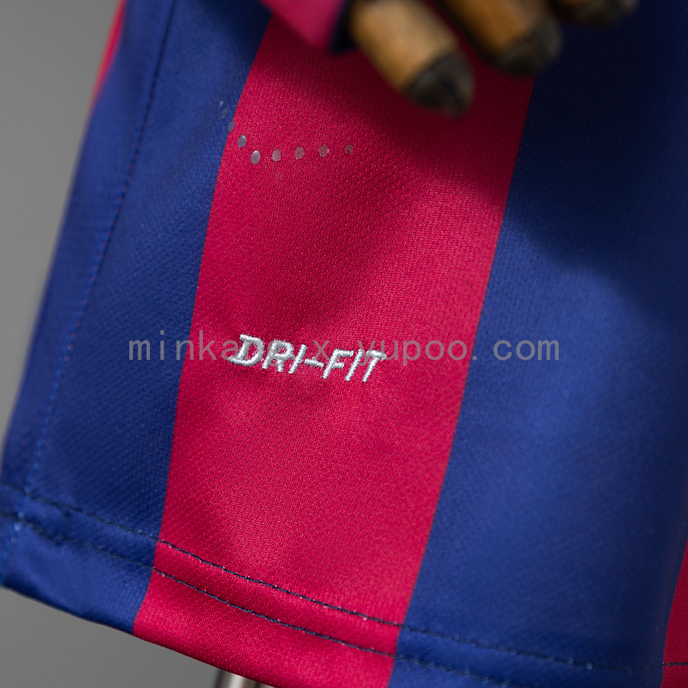 Barcelona 14/15 Home Retro Long-Sleeve Kids Kit Jersey Size 16-28 - Image 11