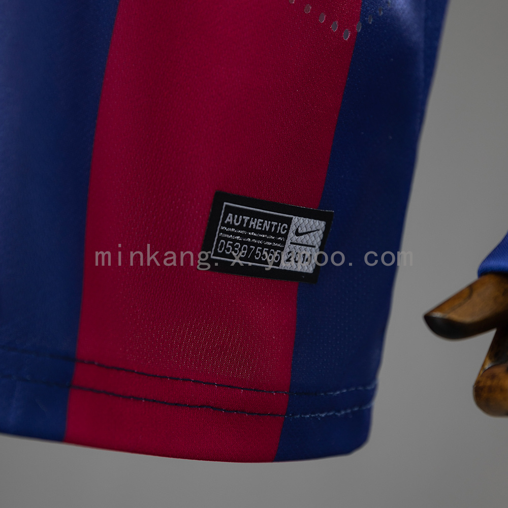 Barcelona 14/15 Home Retro Long-Sleeve Kids Kit Jersey Size 16-28 - Image 12