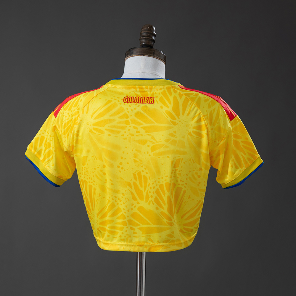 Colombia 2026 Home Women's Crop Top Style S-XXL - Image 2