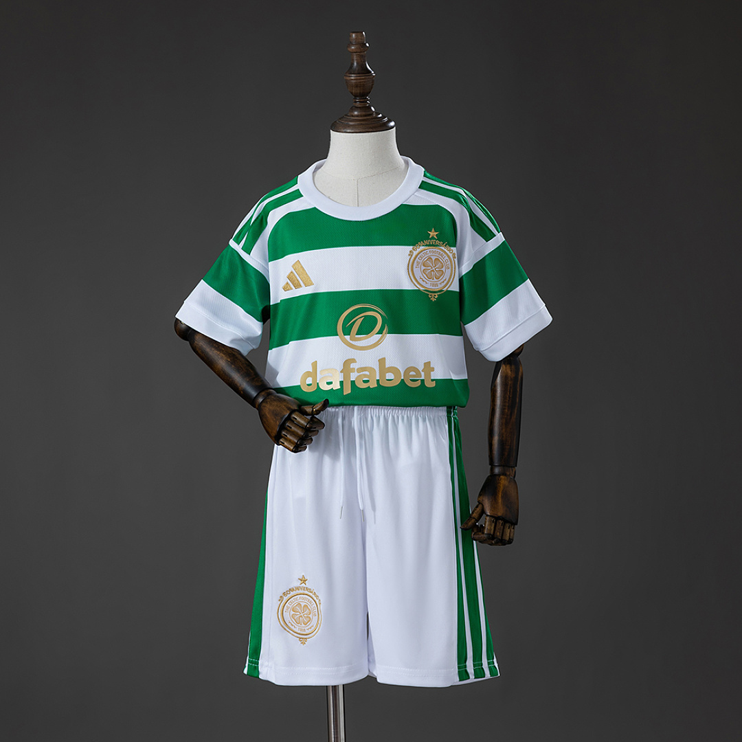 Celtic 26/27 Home Kids Kit Jersey Size: 16-28